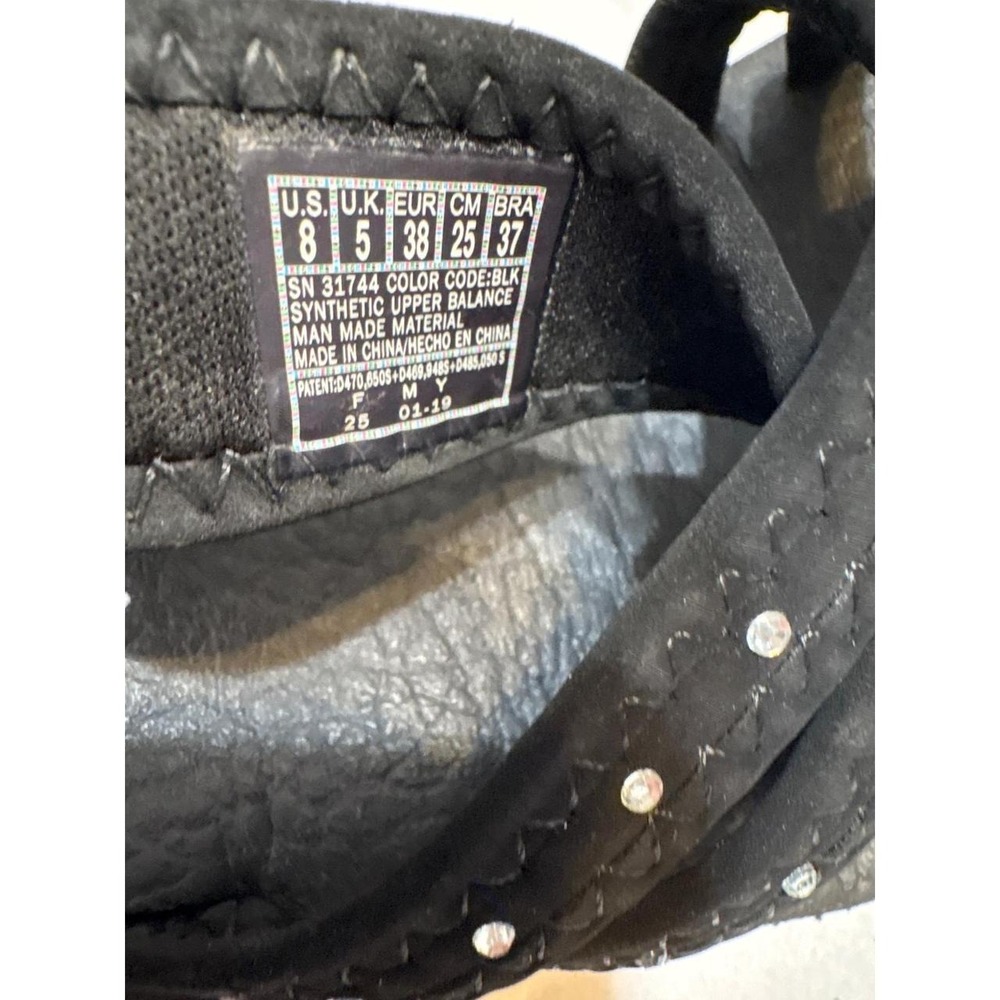 Skechers Yoga Foam Black Rhinestone Wedge Flip Flops Sandals 31744 Womens 8 - Picture 4 of 4
